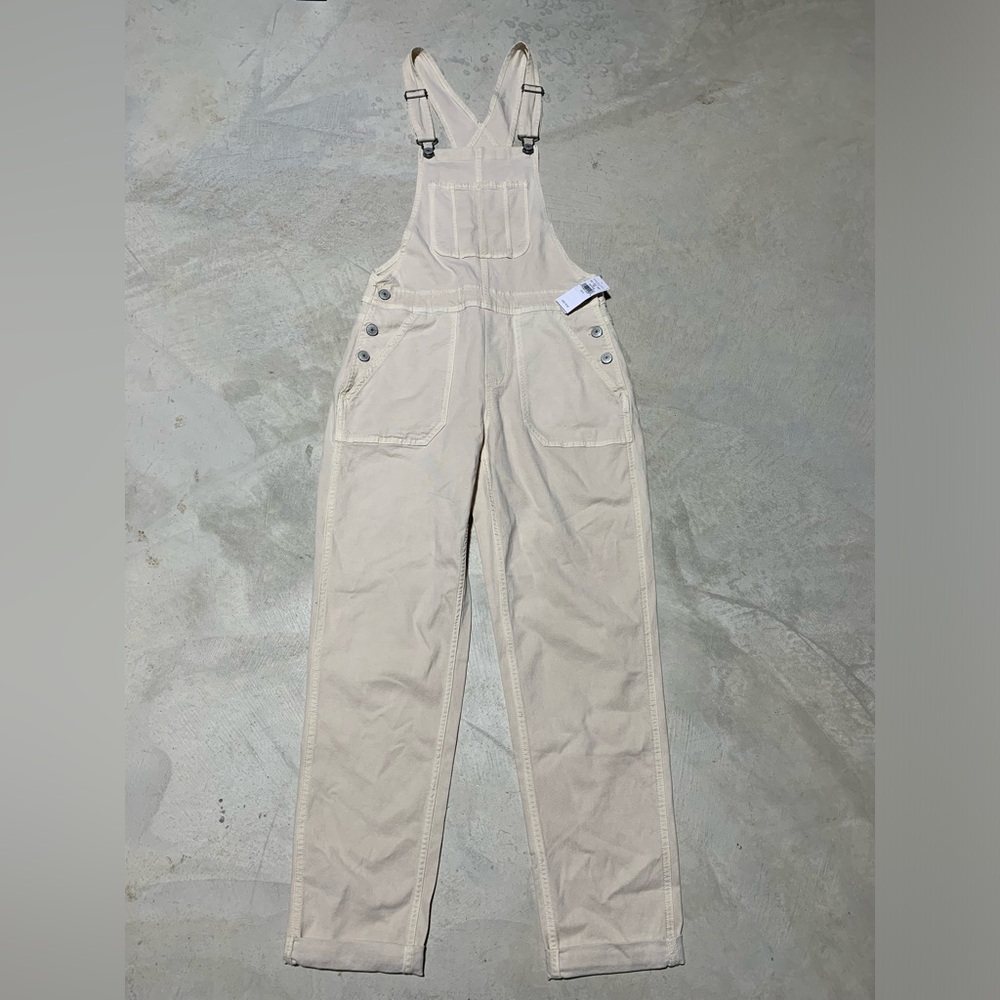 NWT American eagle cream Beige Overalls small MSRP$80